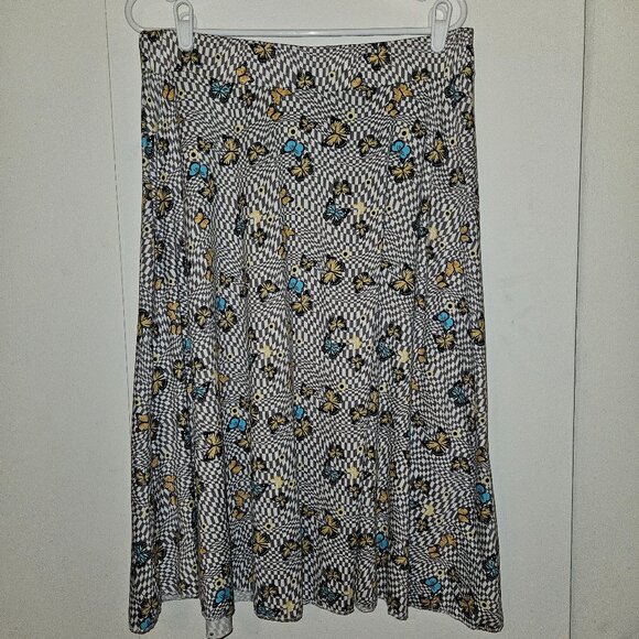 NWT Emily Stacy Butterfly Print Midi Skirt (2X) - Picture 1 of 3